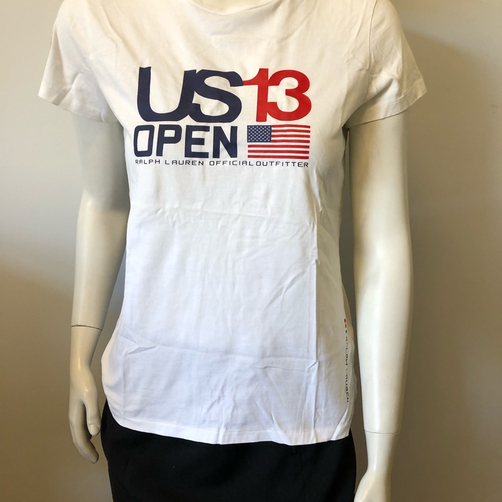 Ralph Lauren 2013  US open tennis top SZ M made in Peru  100% cotton